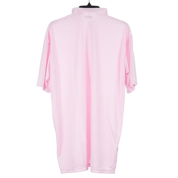 Collars & Co Pink Gingham Short Sleeve Dress Collar Polo Men's XL NWT - Picture 7 of 7